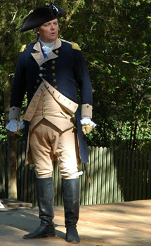General George Washington as portrayed by Interpreter by Ron Carnigie at Colonial Williamsburg